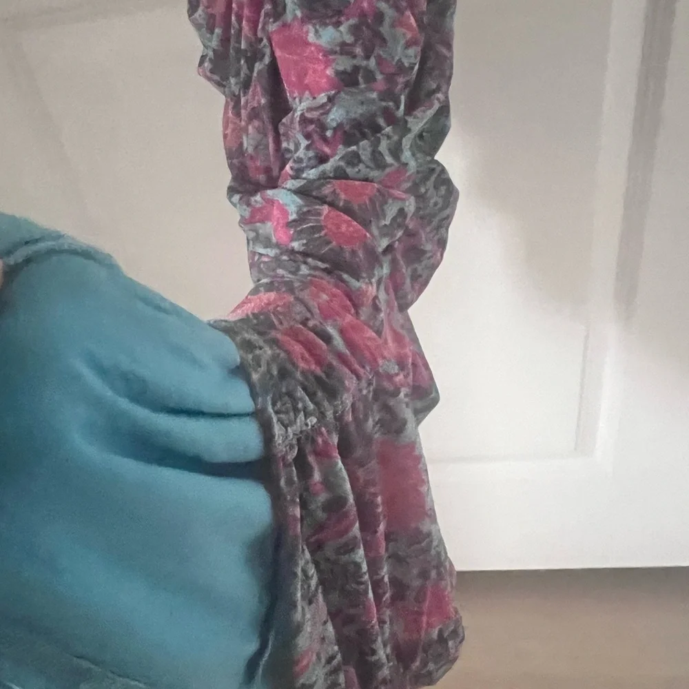 House of Harlow 1960 Pink and Blue Midi Dress Size Small - Picture 6 of 10